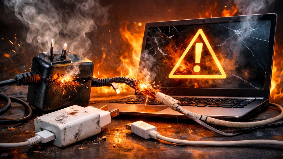 why cheap chargers and cables can damage your laptop