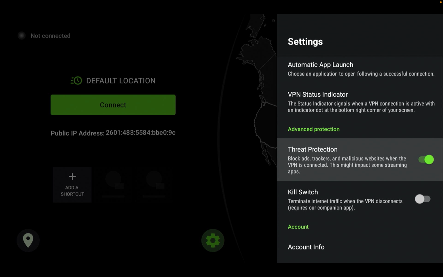 IPVanish Step 23 turn on Threat Protection