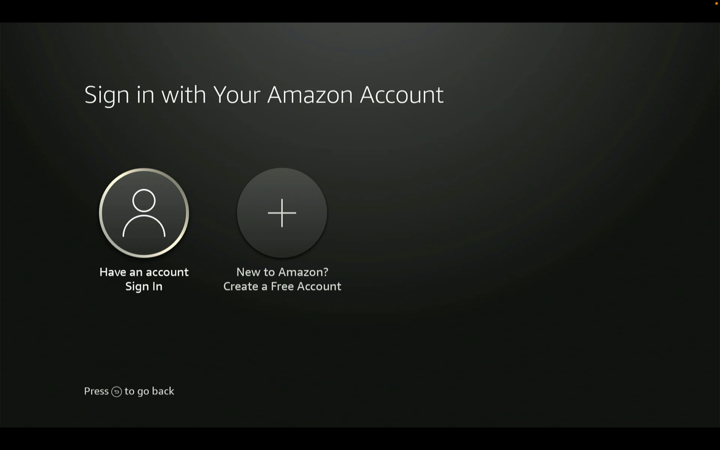 Step 2: Sign in to your Amazon account