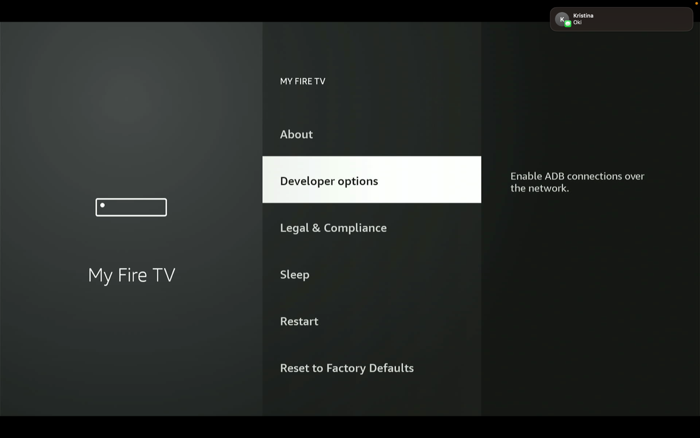 Step 10: Go back and open Developer Options