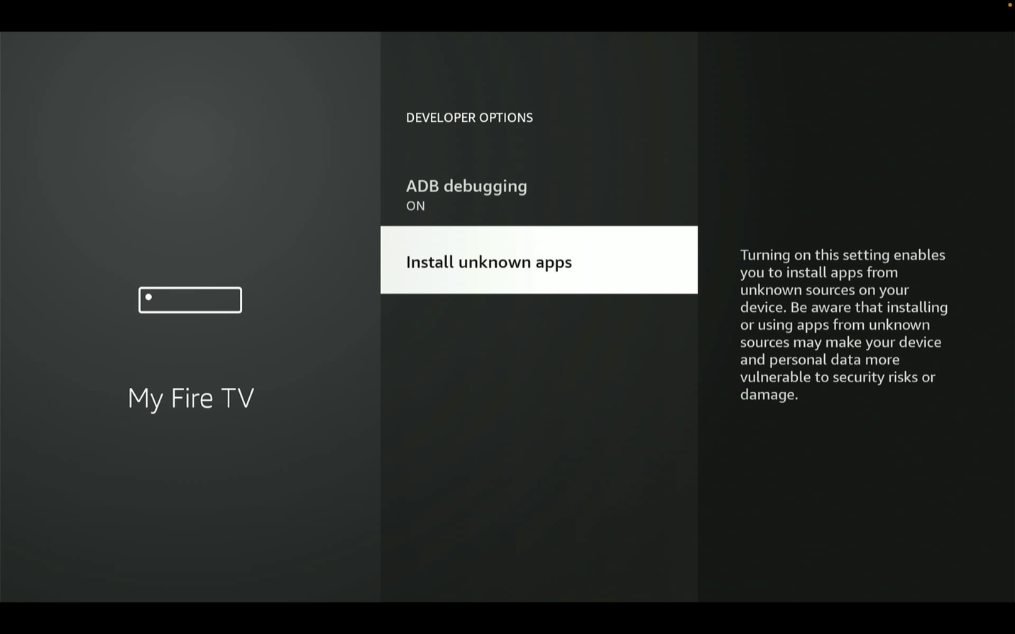 Step 21: Select Install Unknown Apps