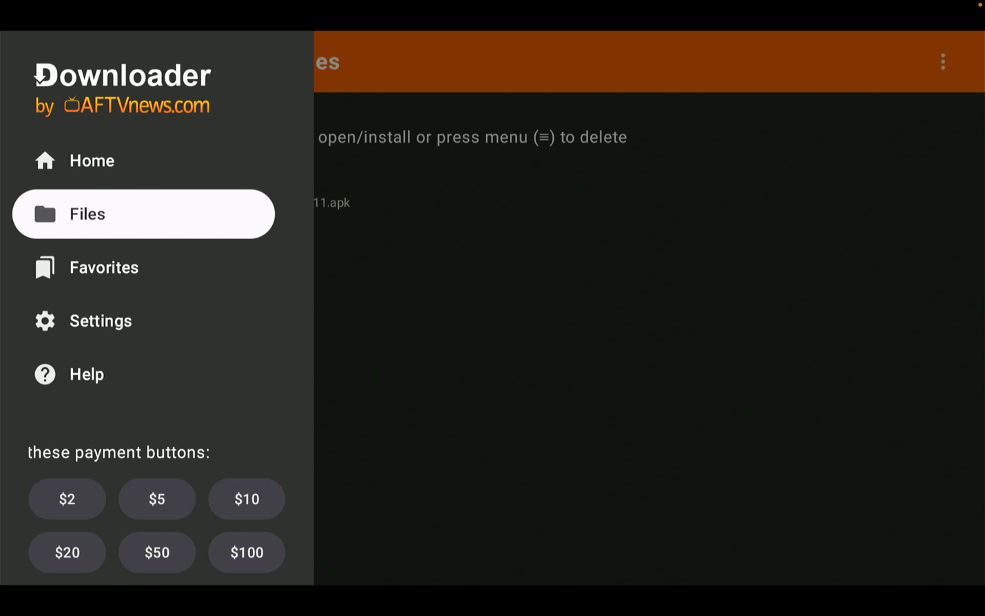 Step 23: Reopen Downloader and go to Files