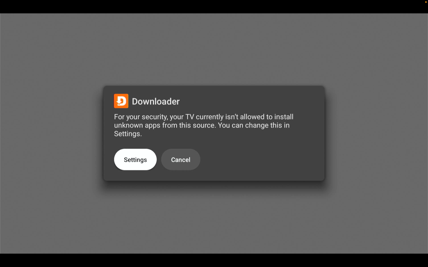 Step 12 allow Downloader to install apps